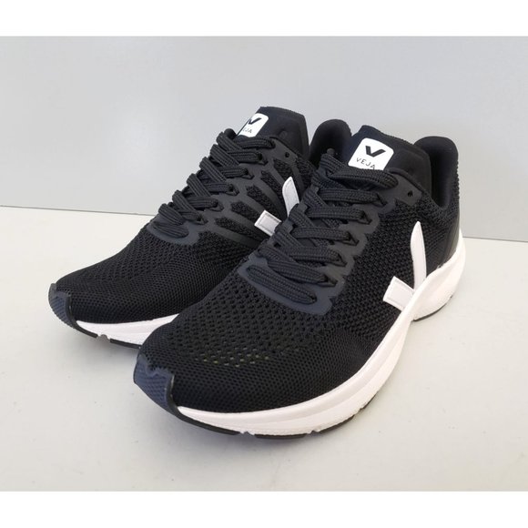 Veja Marlin Running Sneaker Black White Womens Size 37